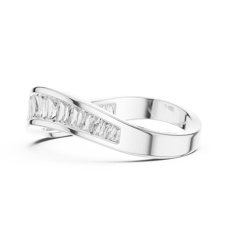 Ladies Ring DDLR-009@7 - White Gold - Image