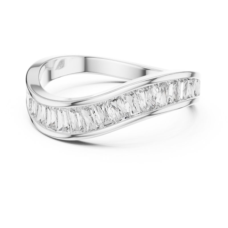 Ladies Ring DDLR-009@7 - White Gold - Image