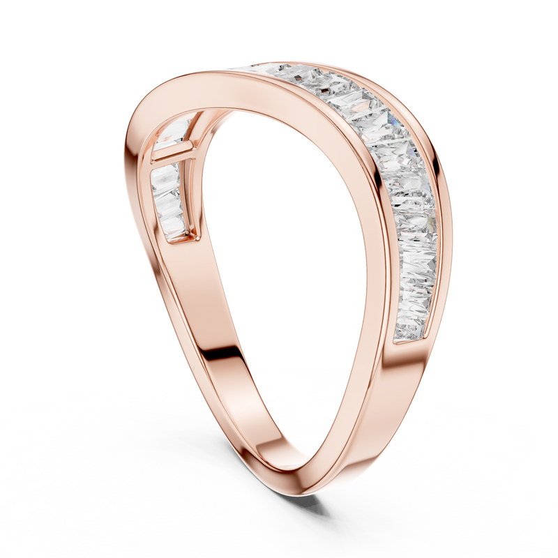 Ladies Ring DDLR-009@7 - Rose Gold - Image