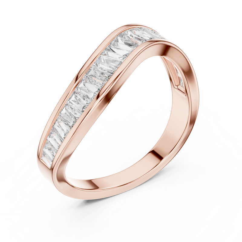 Ladies Ring DDLR-009@7 - Rose Gold - Image