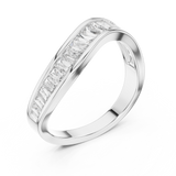 Ladies Ring DDLR-009@7 - White Gold - Image