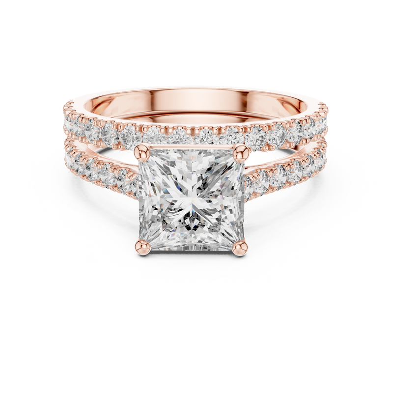 Ladies Ring DDLR-010@7 - Rose Gold - Image