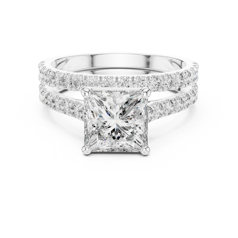 Ladies Ring DDLR-010@7 - White Gold - Image