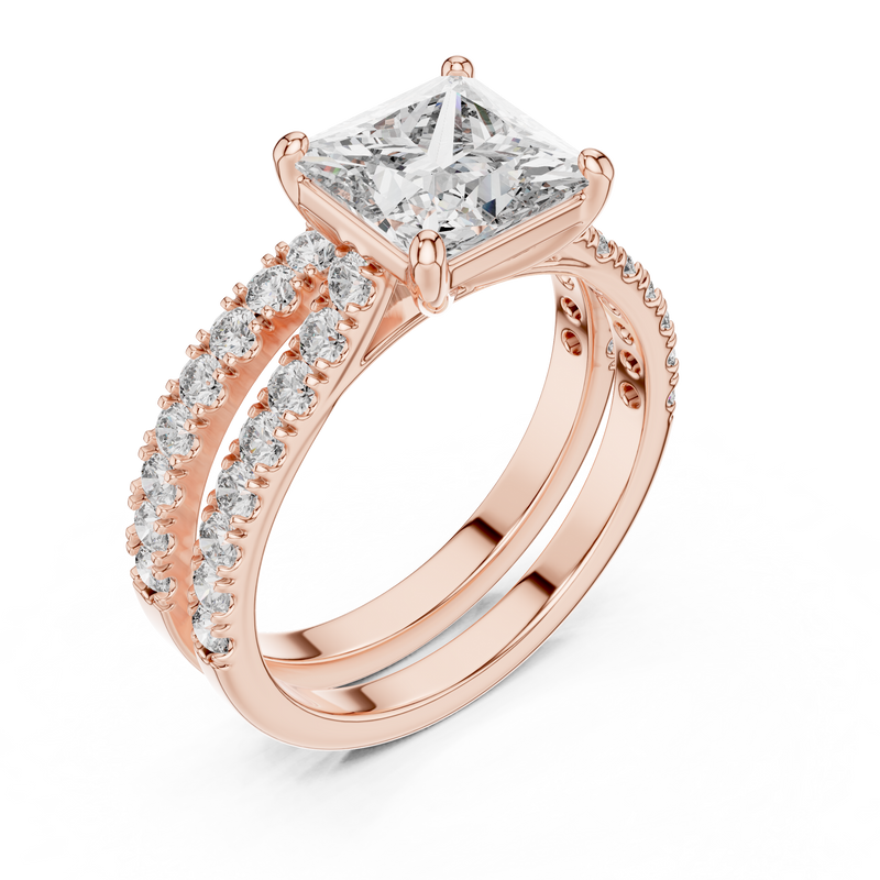 Ladies Ring DDLR-010@7 - Rose Gold - Image
