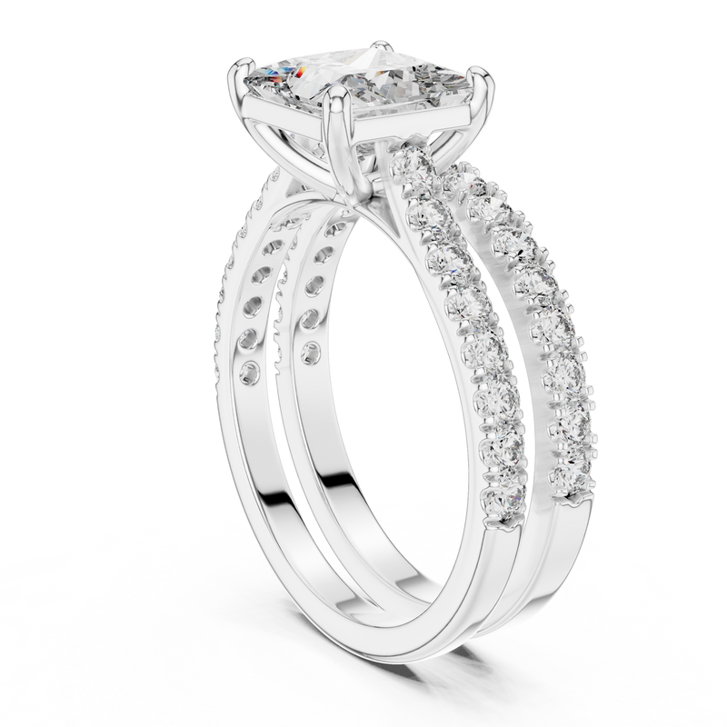 Ladies Ring DDLR-010@7 - White Gold - Image