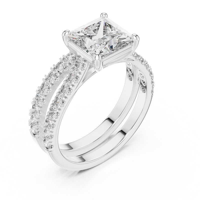 Ladies Ring DDLR-010@7 - White Gold - Image