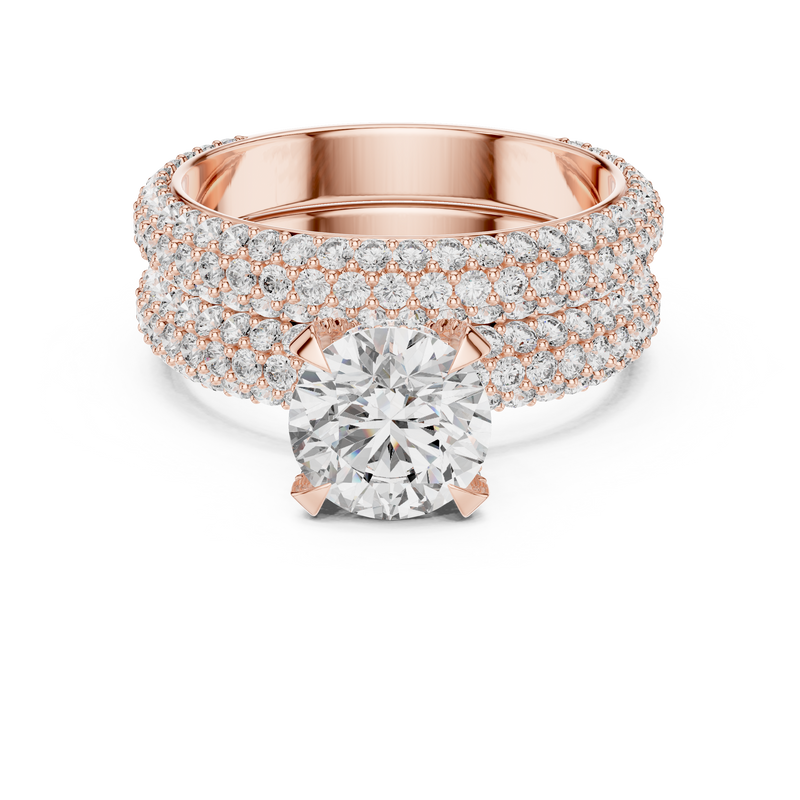 Ladies Ring DDLR-012@7 - Rose Gold - Image