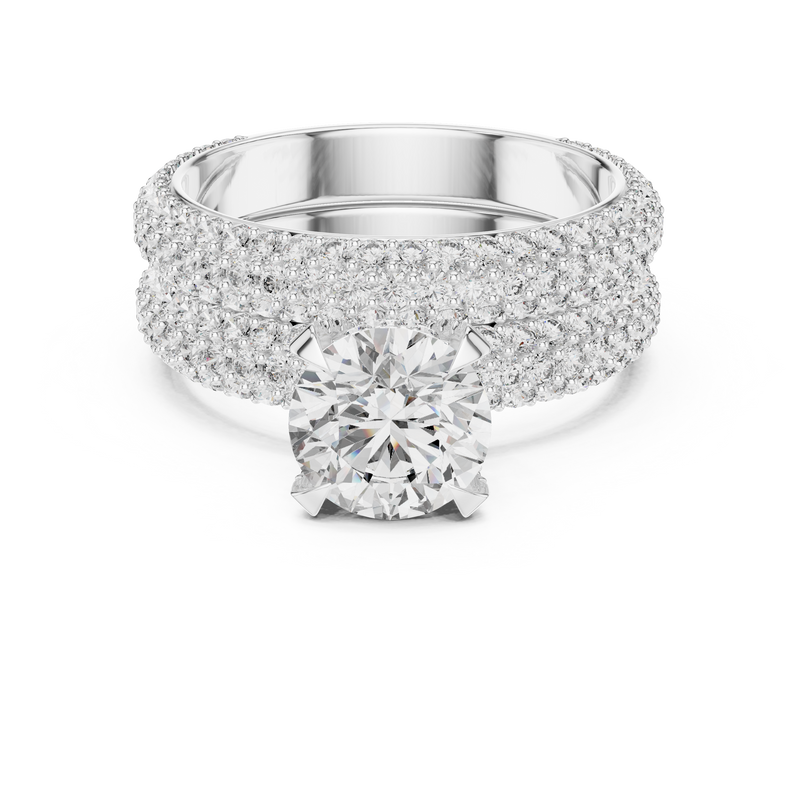 Ladies Ring DDLR-012@7 - White Gold - Image