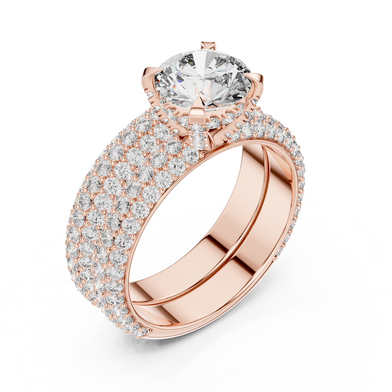 Ladies Ring DDLR-012@7 - Rose Gold - Image