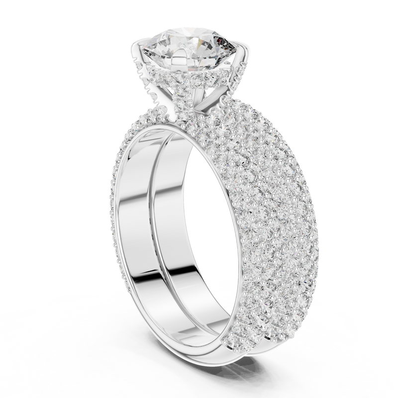 Ladies Ring DDLR-012@7 - White Gold - Image