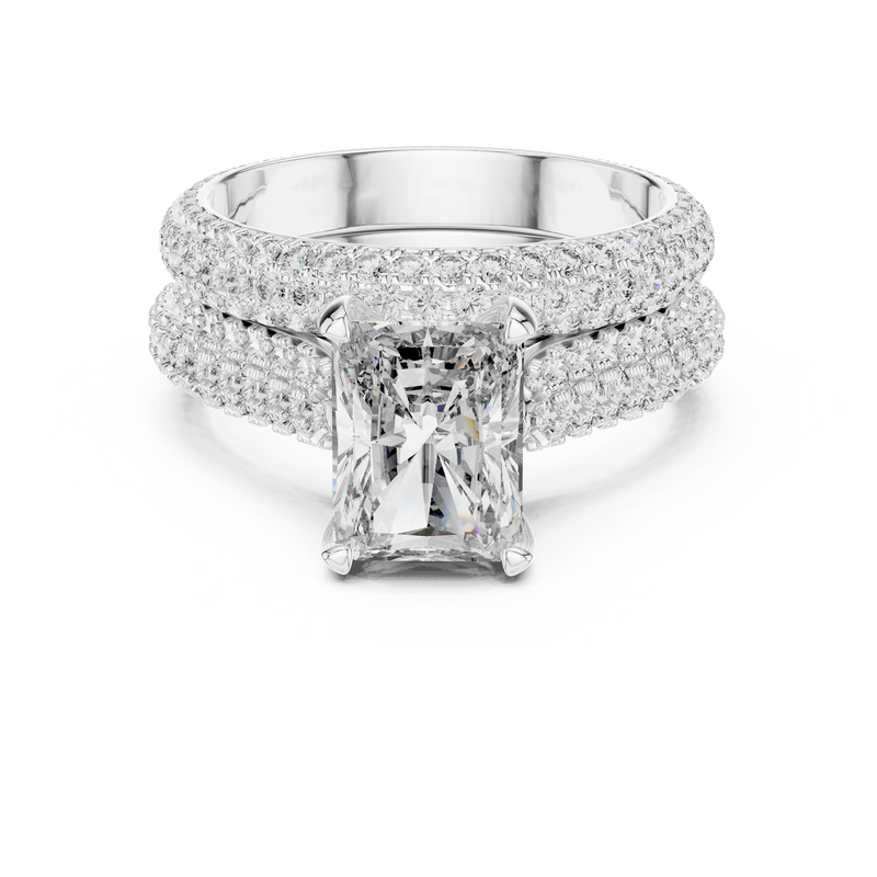 Ladies Ring DDLR-013@7 - White Gold - Image