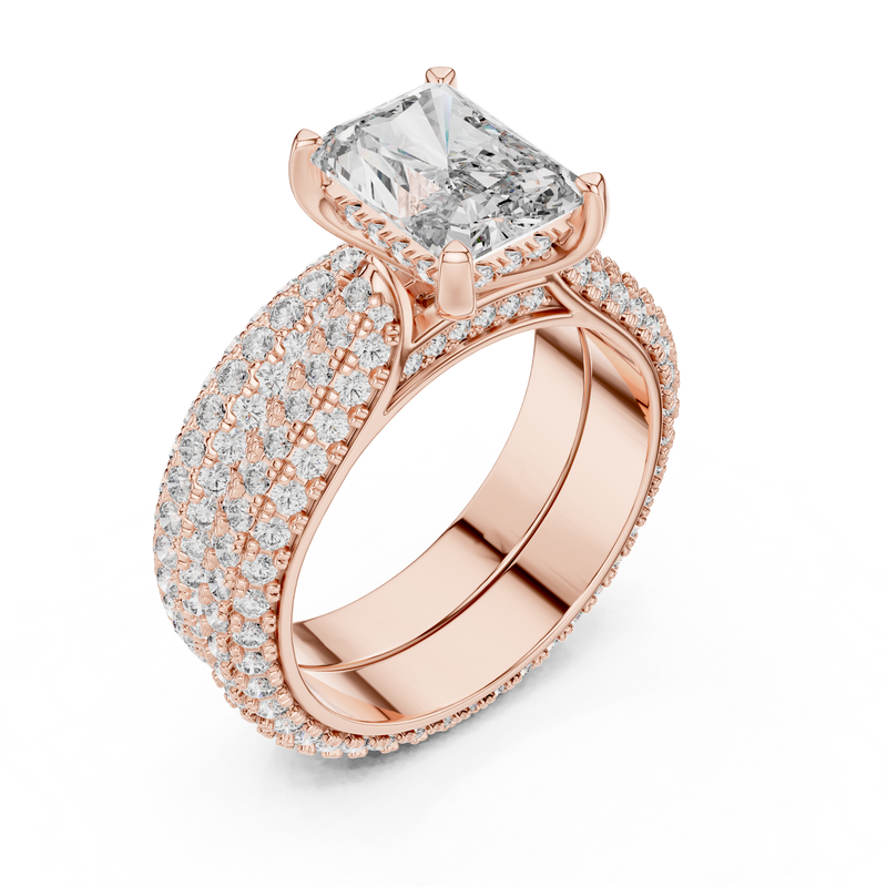 Ladies Ring DDLR-013@7 - Rose Gold - Image