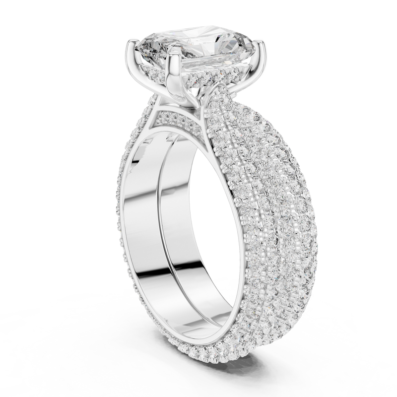 Ladies Ring DDLR-013@7 - White Gold - Image