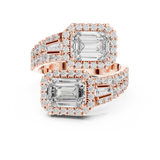 Ladies Ring DDLR-014@7 - Rose Gold - Image