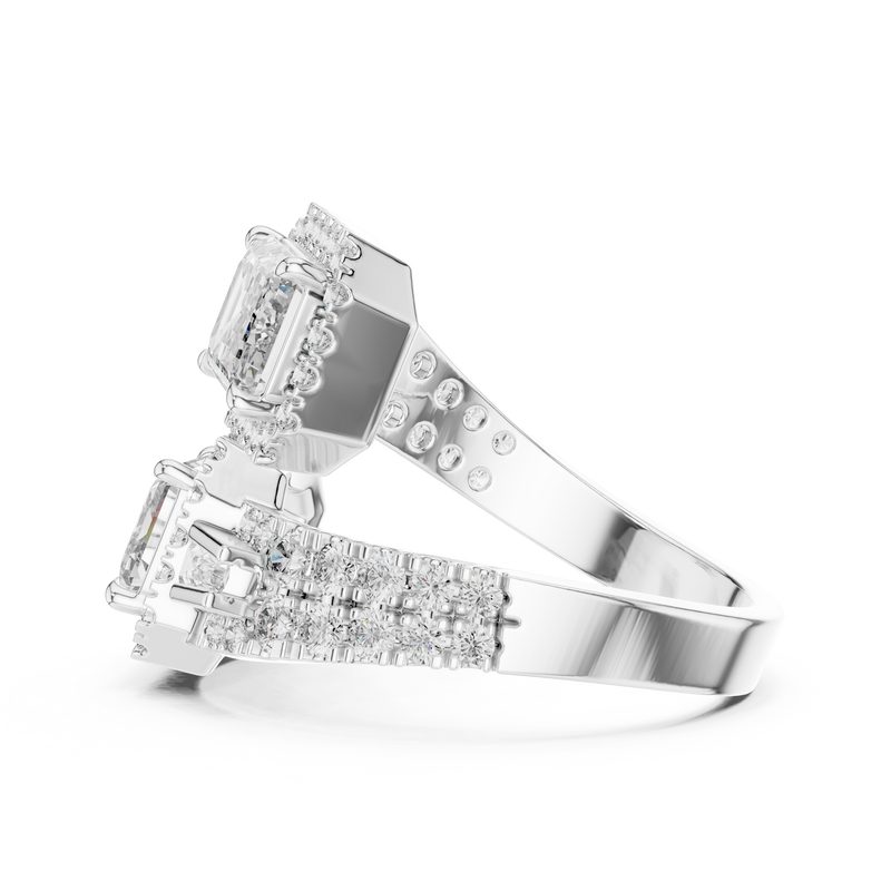Ladies Ring DDLR-014@7 - White Gold - Image