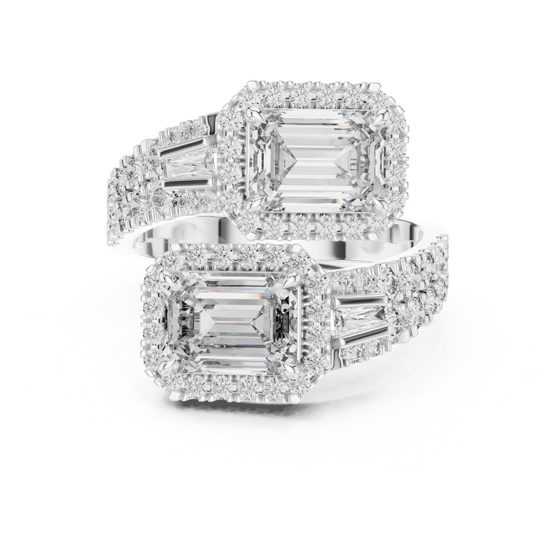 Ladies Ring DDLR-014@7 - White Gold - Image