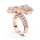 Ladies Ring DDLR-014@7 - Rose Gold - Image