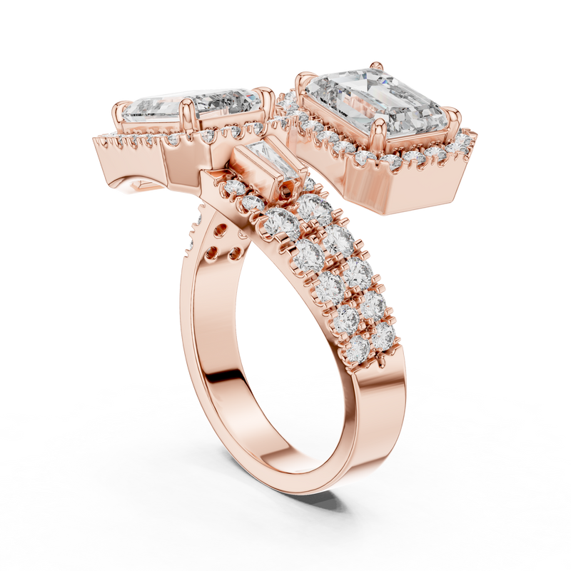 Ladies Ring DDLR-014@7 - Rose Gold - Image