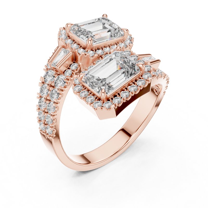 Ladies Ring DDLR-014@7 - Rose Gold - Image