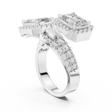 Ladies Ring DDLR-014@7 - White Gold - Image