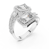 Ladies Ring DDLR-014@7 - White Gold - Image