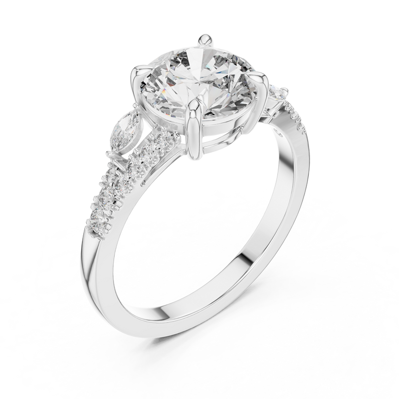 Ladies Ring DDLR-015 - White Gold - Image