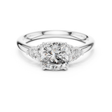 Ladies Ring DDLR-033@7 - White Gold - Image