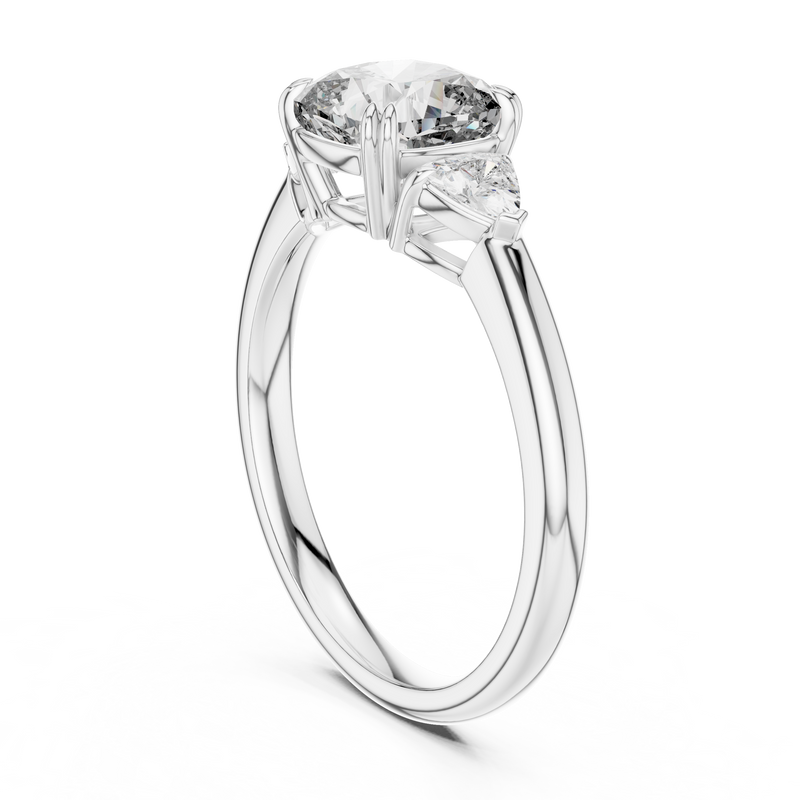Ladies Ring DDLR-033@7 - White Gold - Image