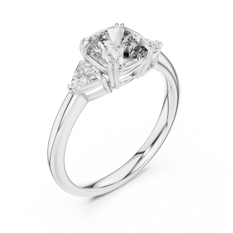 Ladies Ring DDLR-033@7 - White Gold - Image