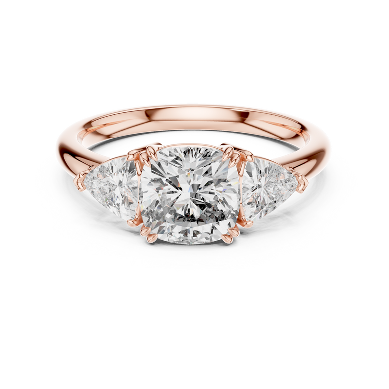 Ladies Ring DDLR-034@7 - Rose Gold - Image