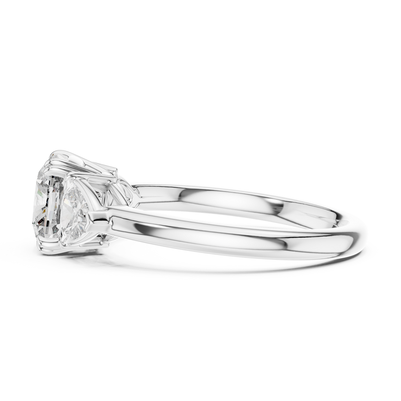 Ladies Ring DDLR-034@7 - White Gold - Image