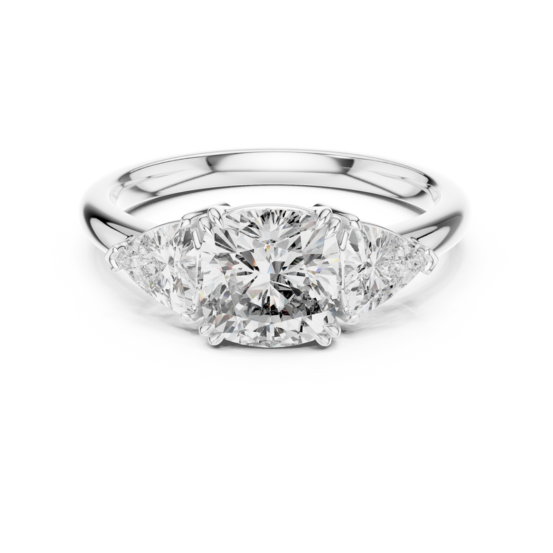 Ladies Ring DDLR-034@7 - White Gold - Image