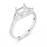 Ladies Ring DDLR-034-AC - White Gold - Image