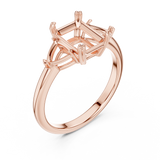 Ladies Ring DDLR-034-EM - Rose Gold - Image