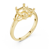 Ladies Ring DDLR-034-EM - Yellow Gold - Image