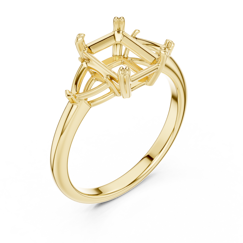 Ladies Ring DDLR-034-EM - Yellow Gold - Image