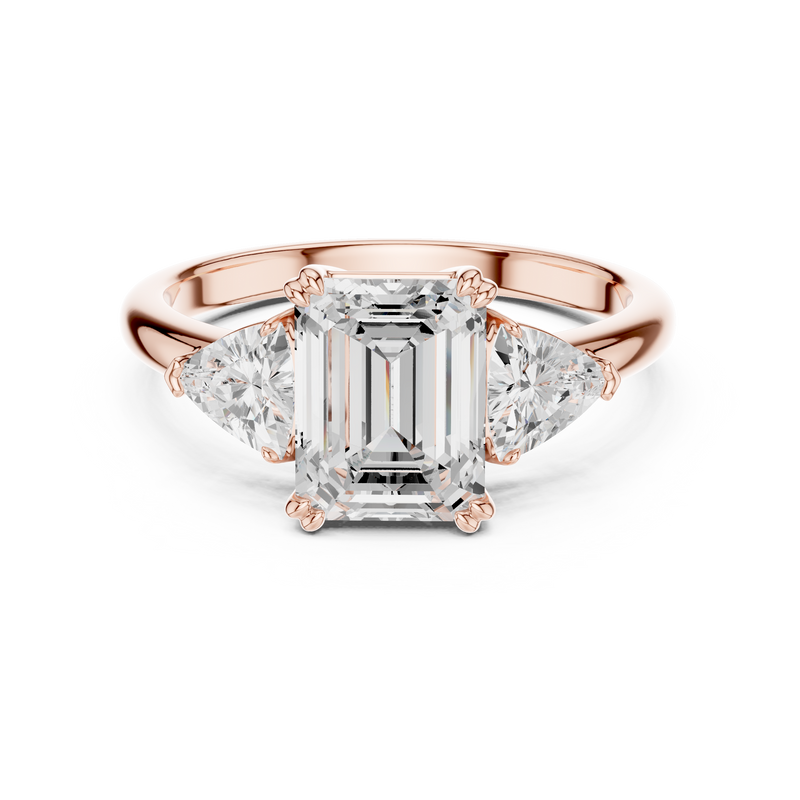 Ladies Ring DDLR-034-EM - Rose Gold - Image