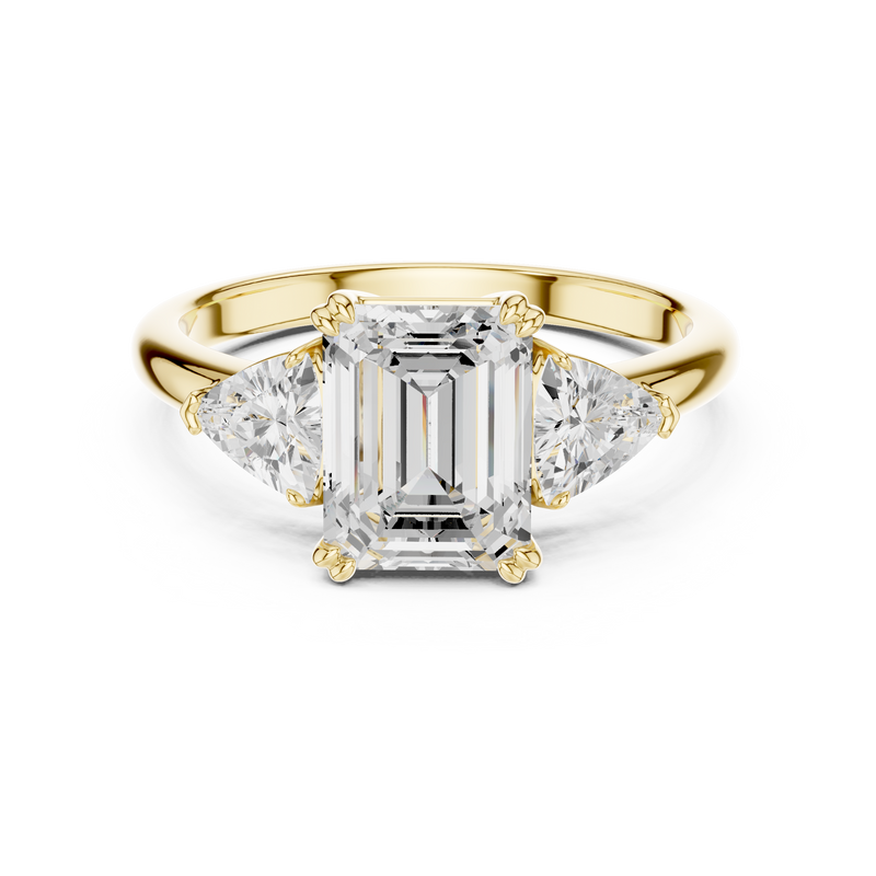 Ladies Ring DDLR-034-EM - Yellow Gold - Image