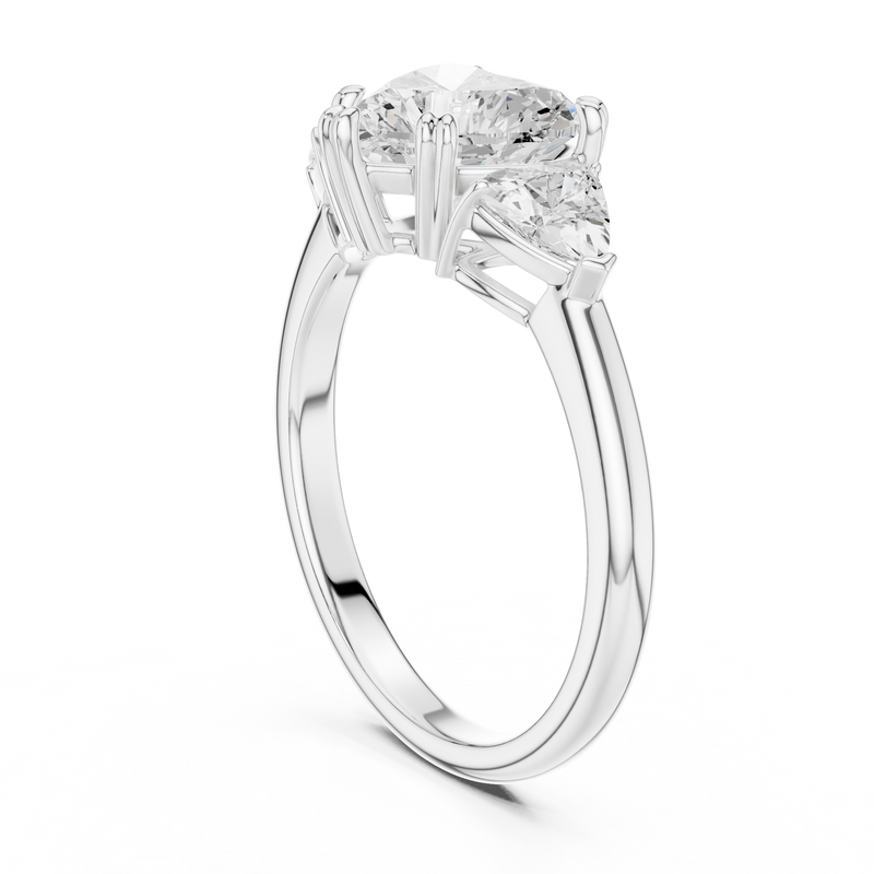 Ladies Ring DDLR-034-HR - White Gold - Image