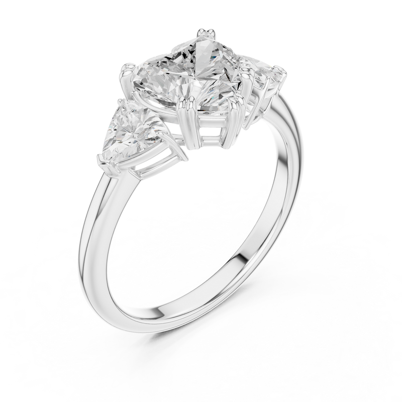 Ladies Ring DDLR-034-HR - White Gold - Image