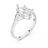 Ladies Ring DDLR-034-MQ - White Gold - Image