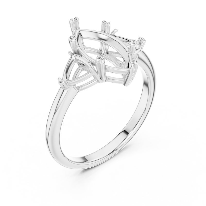 Ladies Ring DDLR-034-MQ - White Gold - Image