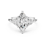 Ladies Ring DDLR-034-MQ - White Gold - Image