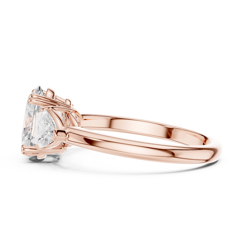 Ladies Ring DDLR-034-OV@7 - Rose Gold - Image