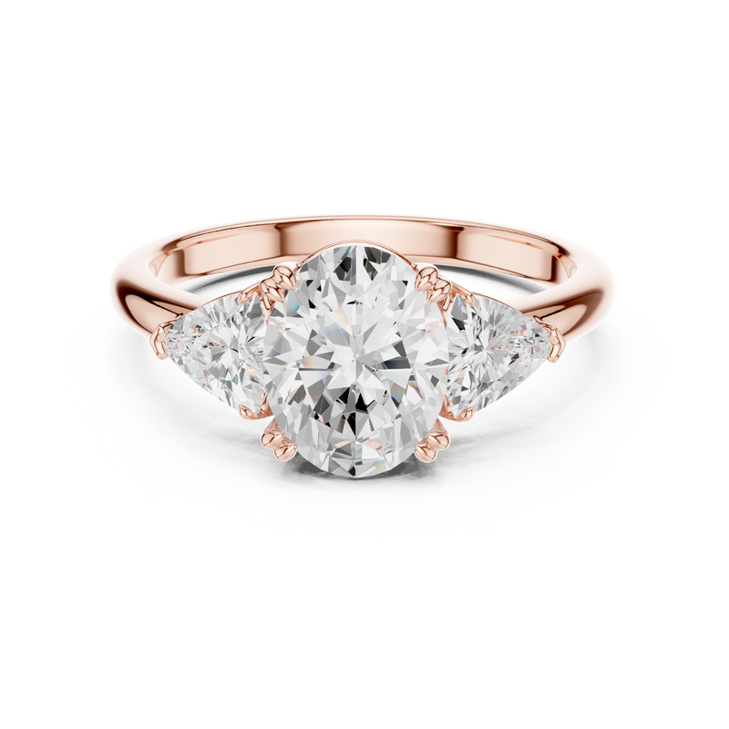 Ladies Ring DDLR-034-OV@7 - Rose Gold - Image