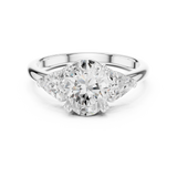 Ladies Ring DDLR-034-OV@7 - White Gold - Image