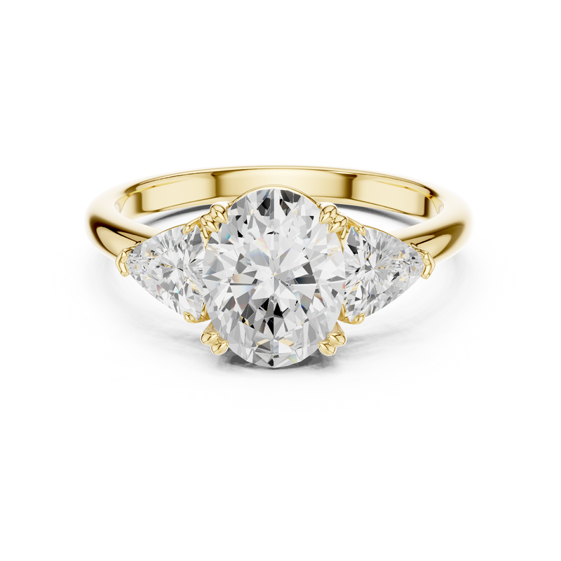 Ladies Ring DDLR-034-OV@7 - Yellow Gold - Image