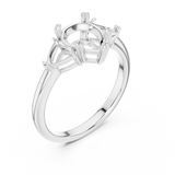 Ladies Ring DDLR-034-PE - White Gold - Image