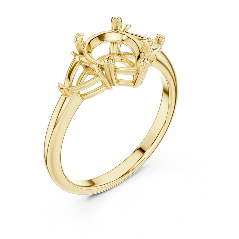 Ladies Ring DDLR-034-PE - Yellow Gold - Image