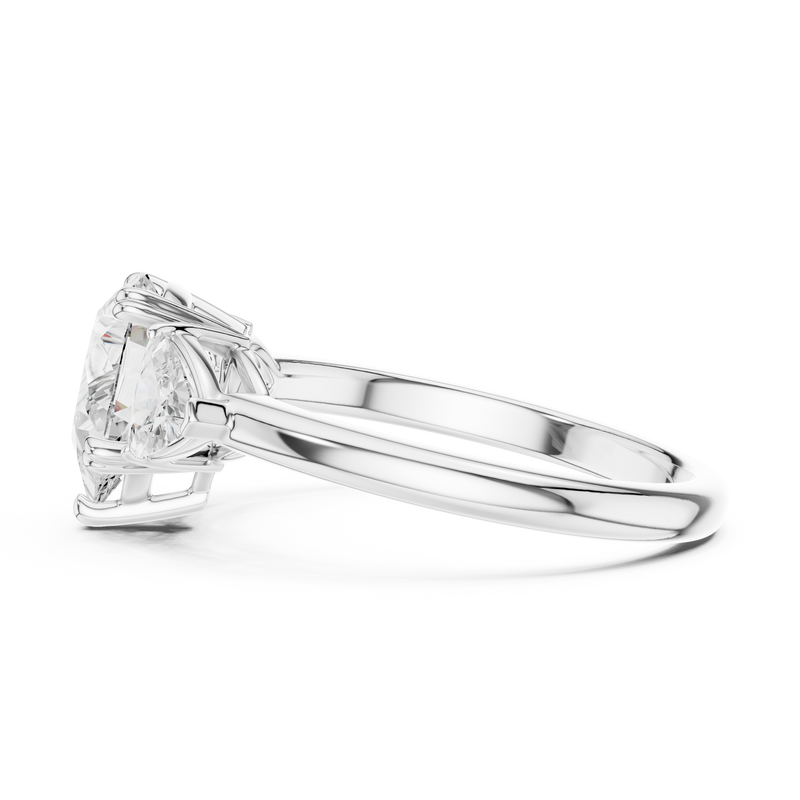 Ladies Ring DDLR-034-PE - White Gold - Image